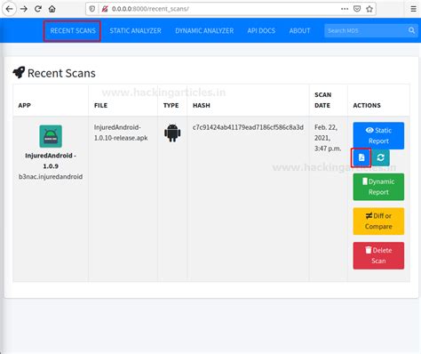 Android Pentest: Automated Analysis using MobSF - Hacking Articles