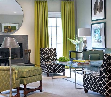 olive green curtains living room