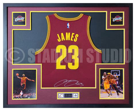 LeBron James Autographed Framed Cavaliers Maroon Jersey - The Stadium ...