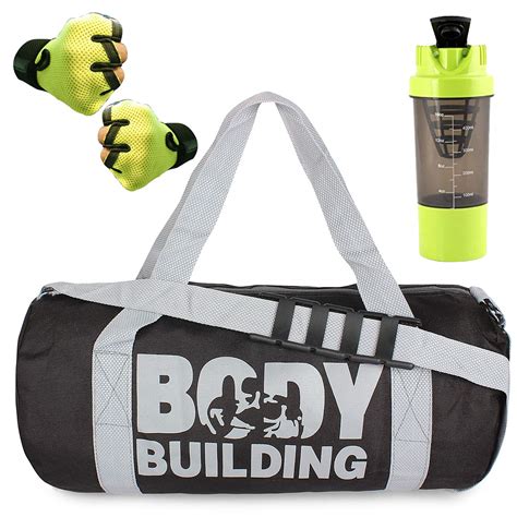5 O' CLOCK SPORTS Version Sports Combo of Body Building (Black) Gym Bag ...