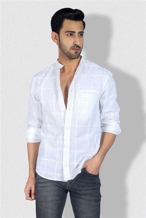 Omar Men's White Shirt | Thefinespun