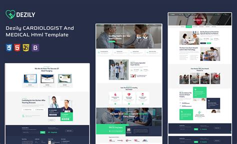 Dezily Cardiologist Hospital Html Template,Best CSS, Website Gallery ...