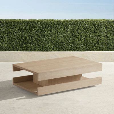 Calista Travertine Coffee Table | Frontgate