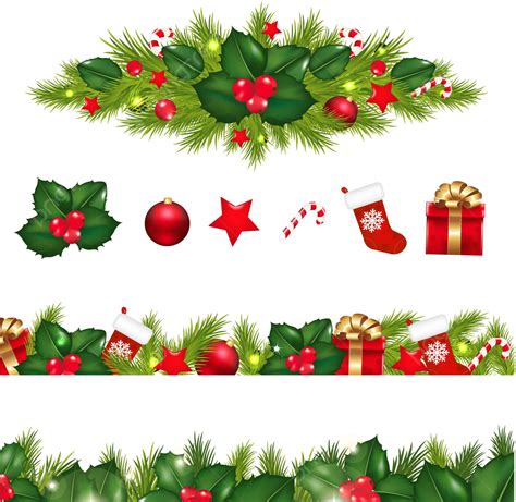 Christmas Garland Border Clip Art Free