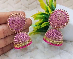 Flipkart.com - Buy TANLOOMS Attractive Kundan Jhumkas For Girls and ...