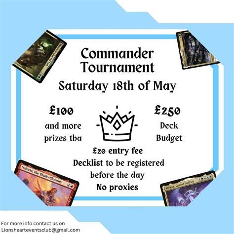 Magic the Gathering Commander Tournament, 67 Commercial Way, GU21 6HN ...