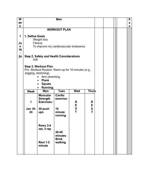 Exercise Plan Example 的图像结果