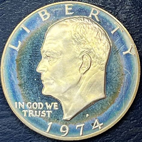1974 S Proof Eisenhower Ike Dollar 40% Silver US Coin 0122-8 | #4705632239