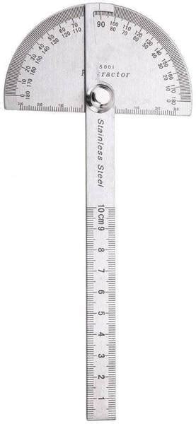 STTAR Degree Protractor 0-180 Degrees Measurement with Adjustable Screw ...