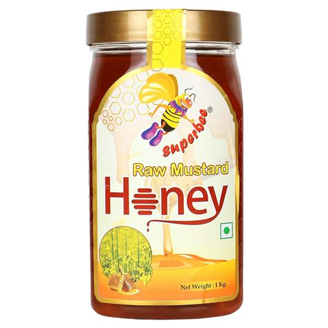Superbee Raw Mustard Honey 1 kg | Cold Extracted | Natural Energy ...