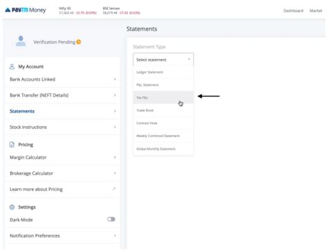 How To Download Paytm Money PandL Statement And Upload For ITR Filing ...