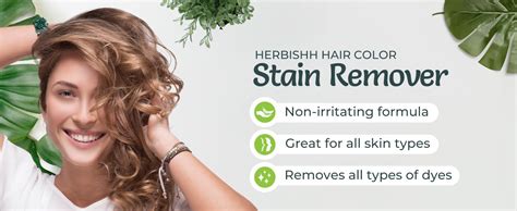 Herbishh Hair Color Stain Remover Wipes | Gentle Formula for Dye ...