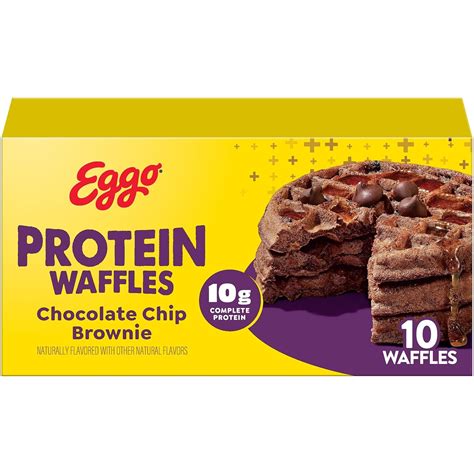 Amazon.com: Eggo Protein Frozen Waffles, Frozen Breakfast, Protein ...