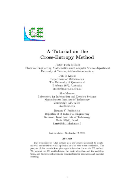 Image result for Cross-Entropy Tutorial