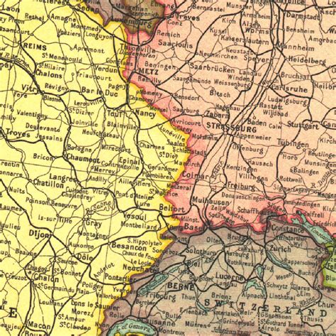 New Balkan States & Central Europe 1914 Map by National Geographic ...