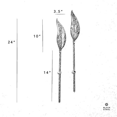 DE109 Metal Leaf Wall Decor Art piece – The Black Steel