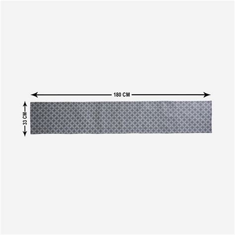 Buy Marshmallow Carbon Cotton Printed Table Runner from Home Centre at ...