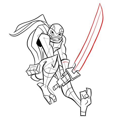 How To Draw Leonardo Ninja Turtle