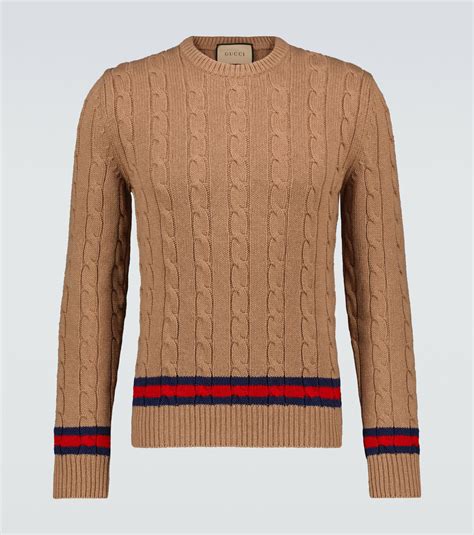 Gucci - Cable-knit cashmere-blend sweater Gucci