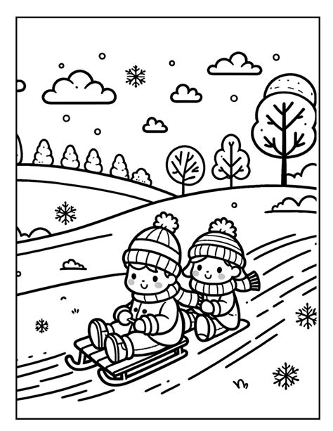Snow Coloring Pages