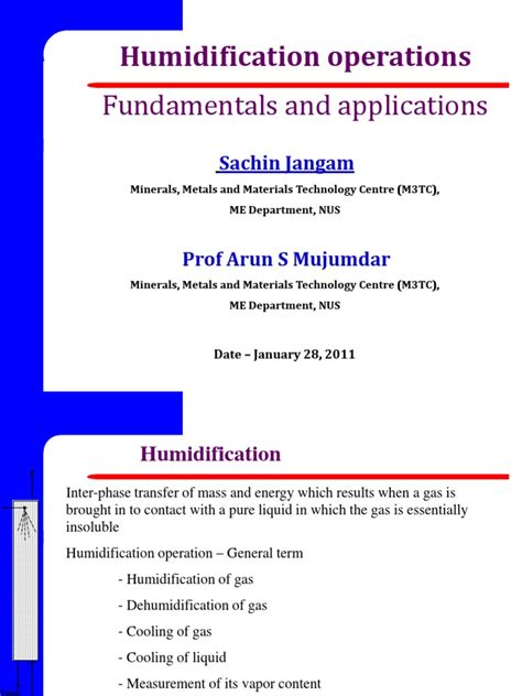 Image result for Lecture Notes On Humidification PDF