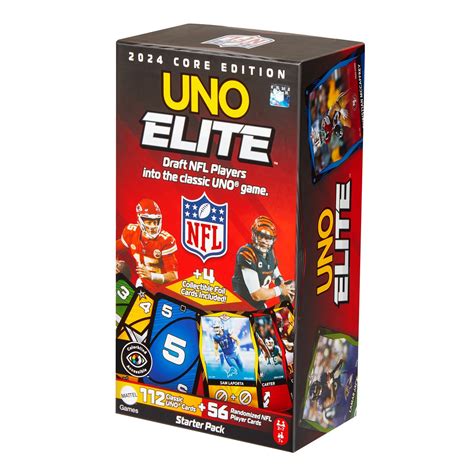 UNO Elite NFL 2024 Core Edition Card Game