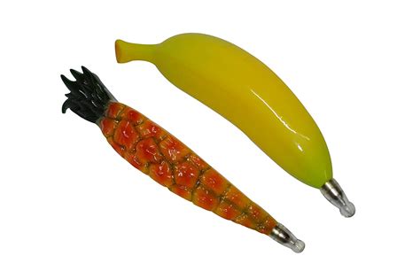 KNOTT Banana & Pineapple shape fancy writing pen Combo : Amazon.in ...