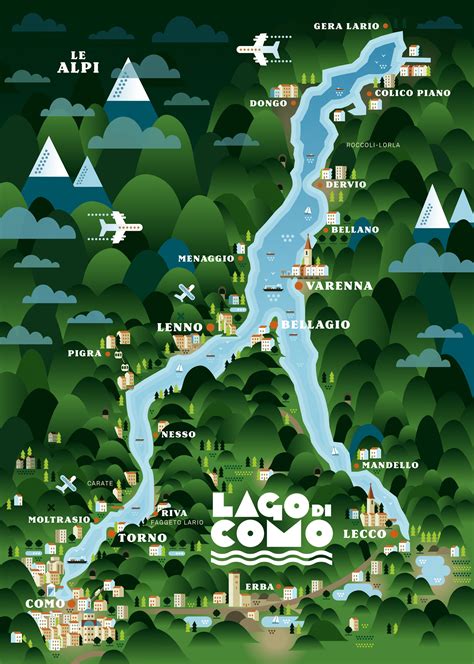 Map Of Lake Como Italy