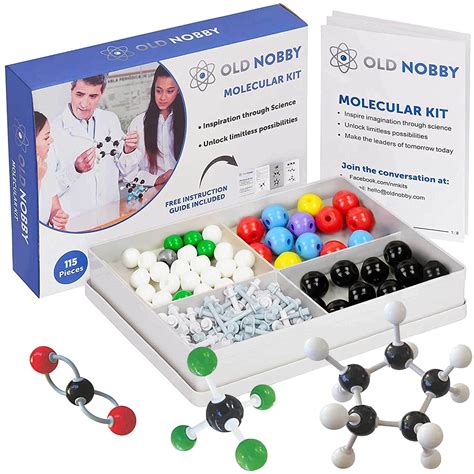 Old Nobby Organic Chemistry Model Kit (115 Pieces) Chemistry Set ...