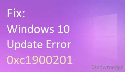 Image result for Windows Update Error Code 0Xc1900201