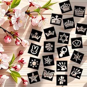 VANVATI Multi Star, Crowns Designs Small Stencil Sticker for Kids Boys ...
