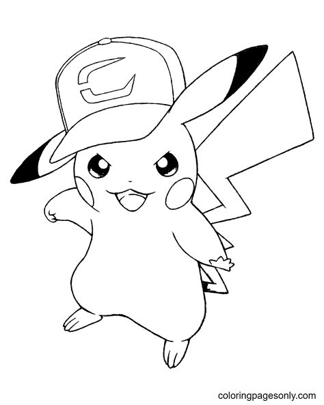 Pokemon Pikachu Coloring Pages
