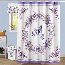 Purple And Blue Shower Curtain by Lavender Floral And Butterflies Shower Curtain Purple And Purple And Blue Shower Curtain
