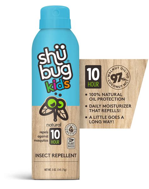 Shubug Kids Natural Insect Repellent, 100% Natural Oil, Daily Mosquito ...