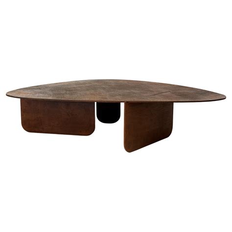 Circular Coffee Table Unique Organic Rust Modern/Contemporary Corten ...
