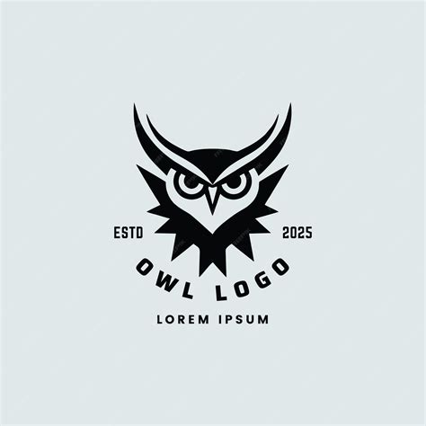 Premium Vector | Simple owl logo design element template