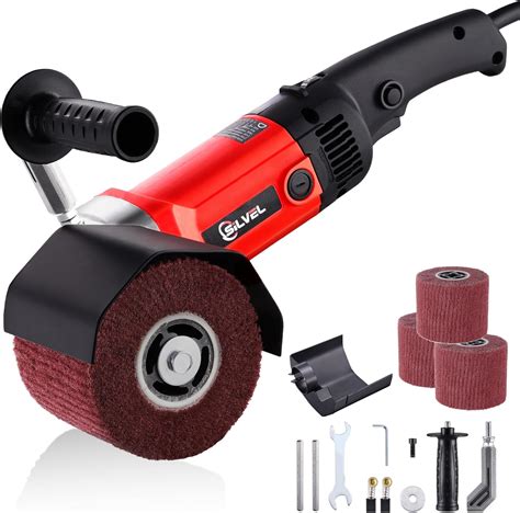 SILVEL 1400W Burnishing Polishing Machine, 110V Handheld Electric Sander Polisher Kit, Stainless ...