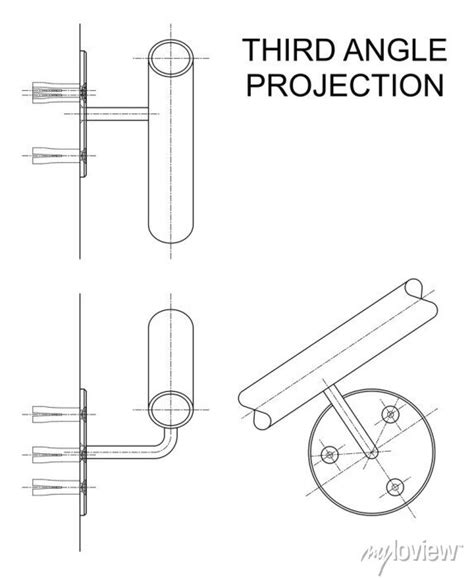Orthographic Drawing Examples Using Third Angle 的图像结果