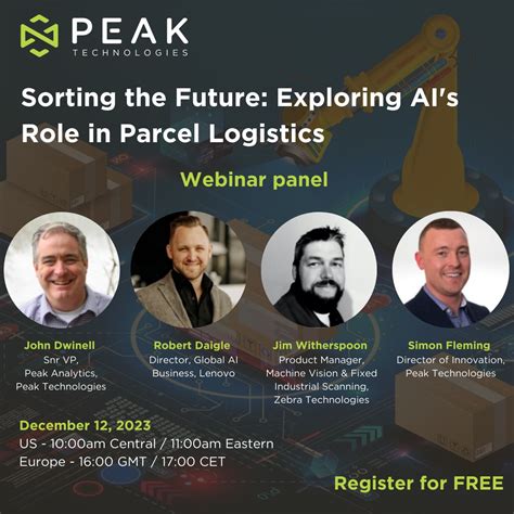Peak Technologies Europe on LinkedIn: Have you registered? FREE webinar ...