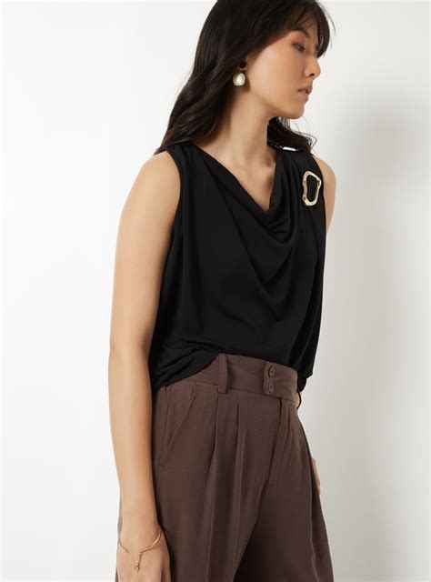 Buy Women Solid Cowl Neck Top Online at just Rs. 699.0 - 1000016255381 ...