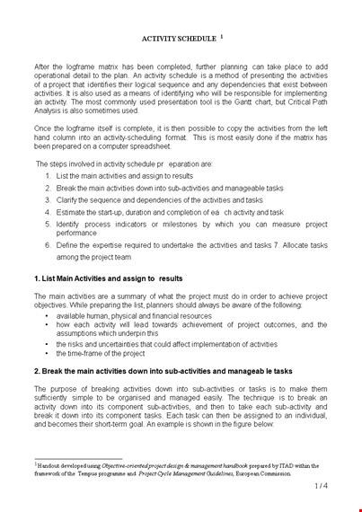 Project Activity 的图像结果