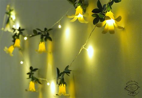 White Paper Flower Fairy Lights for home and festive decor – Sky Goodies