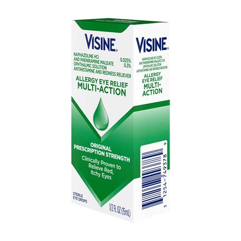 Buy Visine Allergy Relief Multi-Action Antihistamine Eye Drops, 0.5 fl ...