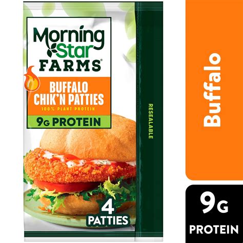 MorningStar Farms Buffalo Chik'n Vegan Patties, 4 count, 10 oz - ShopRite
