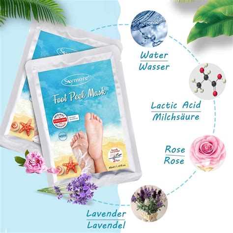 Skymore Foot Mask - Exfoliating Peeling Socks for Soft Feet | 2 Pairs ...