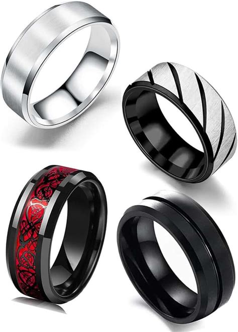Amazon.in: Stainless Steel - Men's Rings / Men's Jewellery: Jewellery