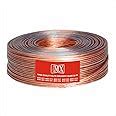 MX High Performance Speaker Cable 50 Meter Coil 14 AWG Transparent Wire ...
