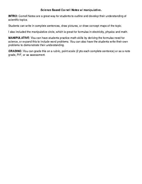 Science Notes Template 的图像结果