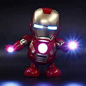 Childhood Dancing Iron Man Dance Hero Toys Dancing Robot with Musical ...