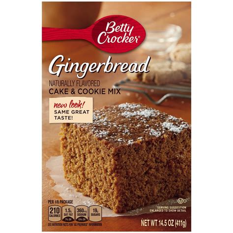 Betty Crocker Gingerbread Cake & Cookie Mix - 14.5 Oz - 2 Pk - Walmart.com
